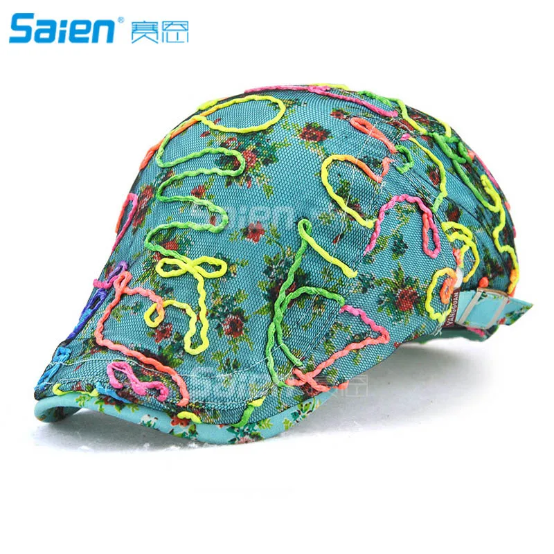 Women's Woolen Tweed Adjustable Plaid Ivy Newsboy Cabbie Gatsby Golf Beret Flat Hat Cap