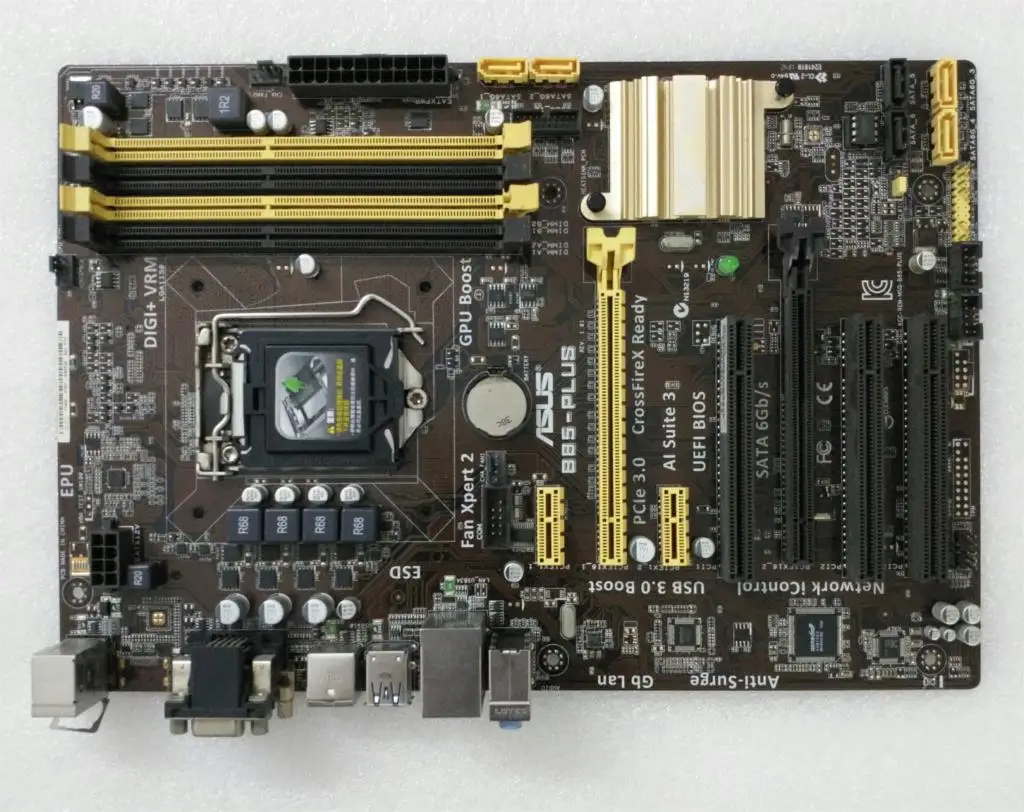 

ASUS B85-PLUS LGA1150 B85 ATX Motherboard Support I5 4590 E3 1230 V3 used 90%new