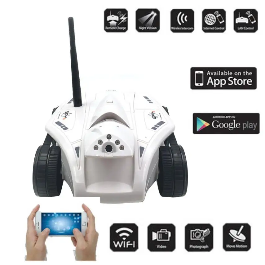 

777-325 Wifi FPV Real-time Remote Control i-TECH Tank w/0.3MP Camera Dropship Y824