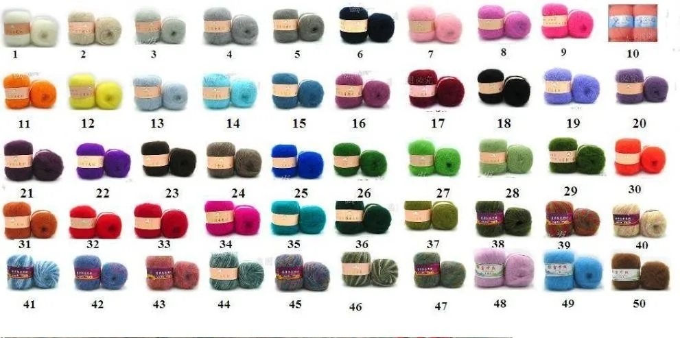 newborn  mohair baby color chart