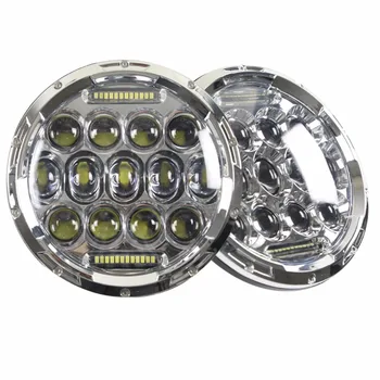 1pcs 7"Inch Round Led Headlights Fit for Wrangler JK TJ With Hi/lo beam 1pcs 7"Inch Round Led Headlights Fit for Wrangler JK TJ With Hi/lo beam