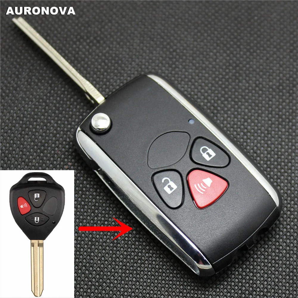 Новая Обновленная раскладная оболочка для ключей Toyota Rav4 Camry Avalon Matrix Corolla 2 + 1