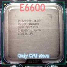 2 Duo E6600 процессор(2,4 ГГц/4 м/1066 МГц) настольный процессор LGA775 Процессор SL9ZL разбитые кусочки