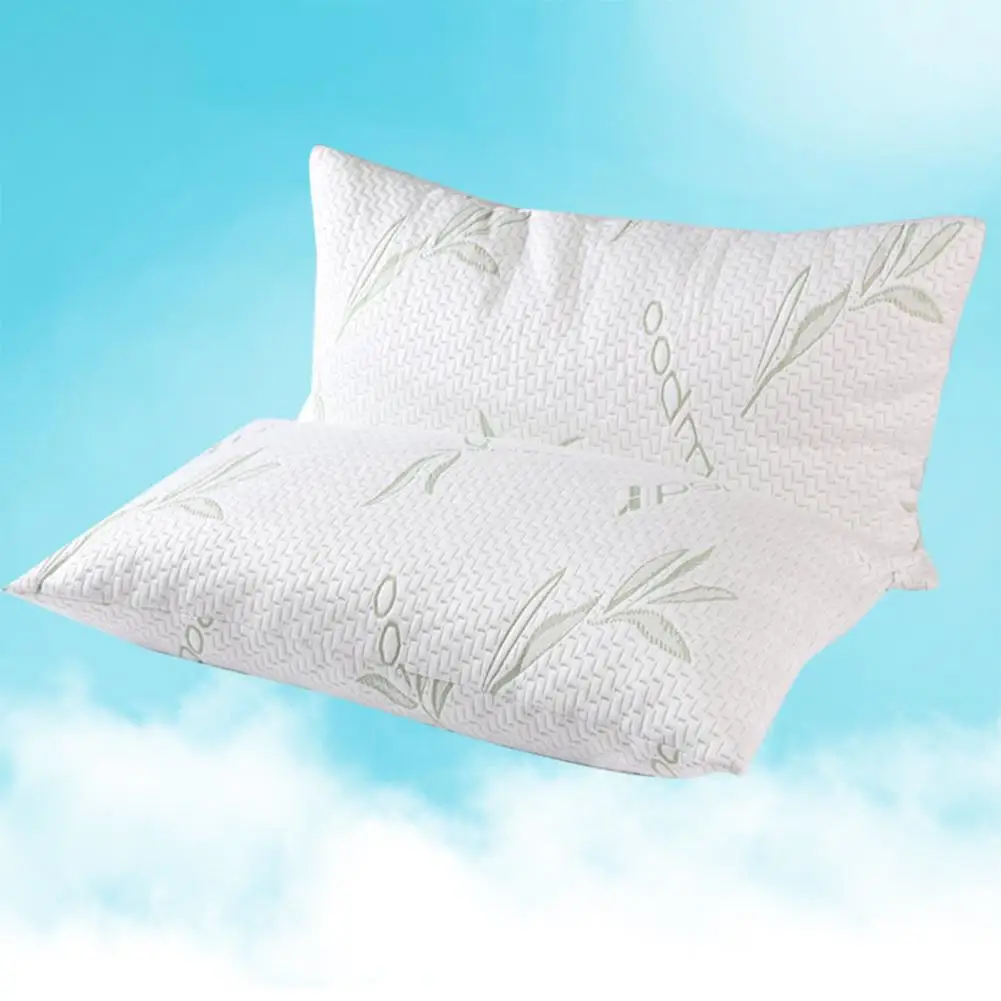 

Adeeing Bamboo Pillow Cooling Shredded Memory Foam Adjustable Loft - Back Side Stomach Cool Sleeping Bed Pillows