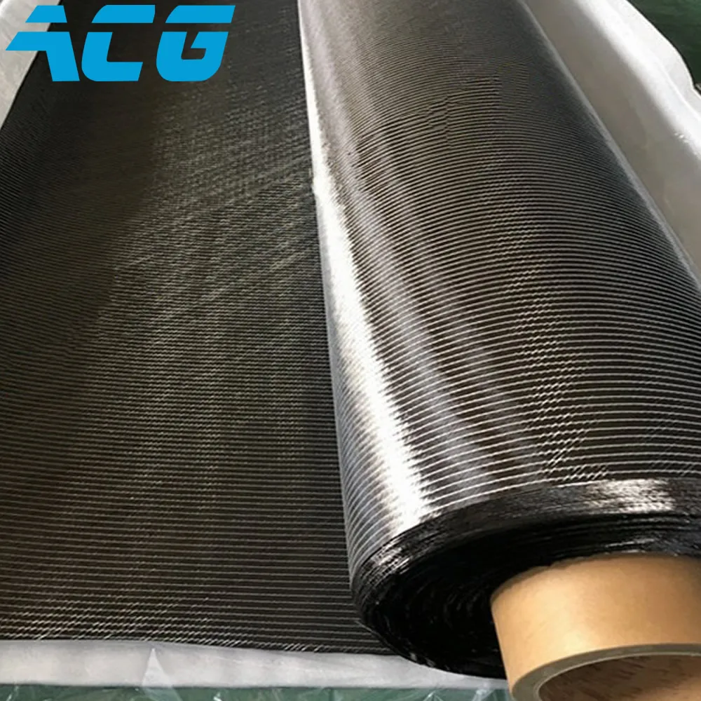 200GSM +45/ 45 degree 12K T700 biaxial carbon fiber cloth in Fabric