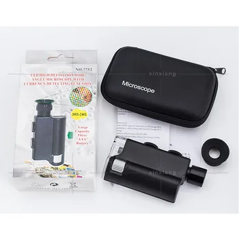 

Authentic LED high definition wide angle microscope 200-240X magnifier currency-detector
