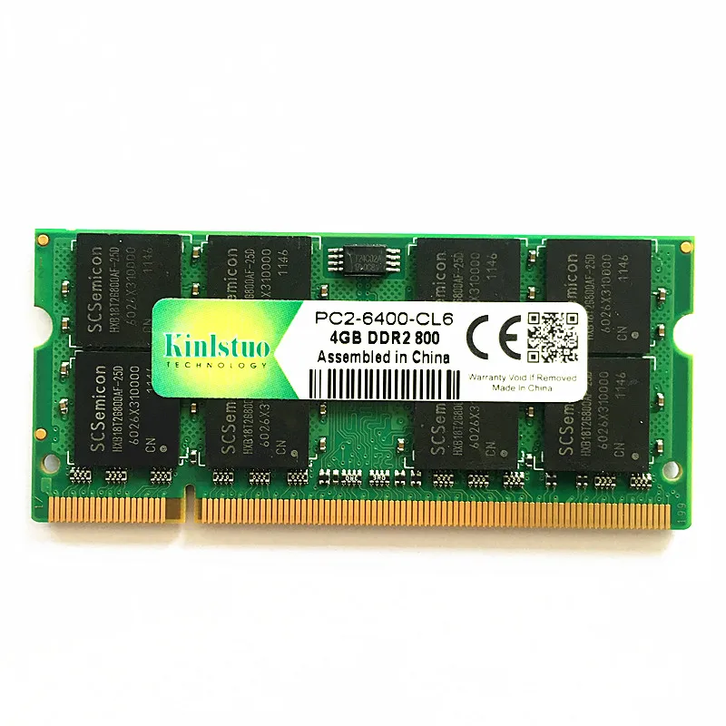 Kinlstuo Фирменная Память ram ddr2 4 ГБ 800 МГц pc2-6400 ноутбук so-dimm оперативная память ddr2 4 Гб 667 PC2-5300 sodimm ноутбук 4 Гб ddr2 память