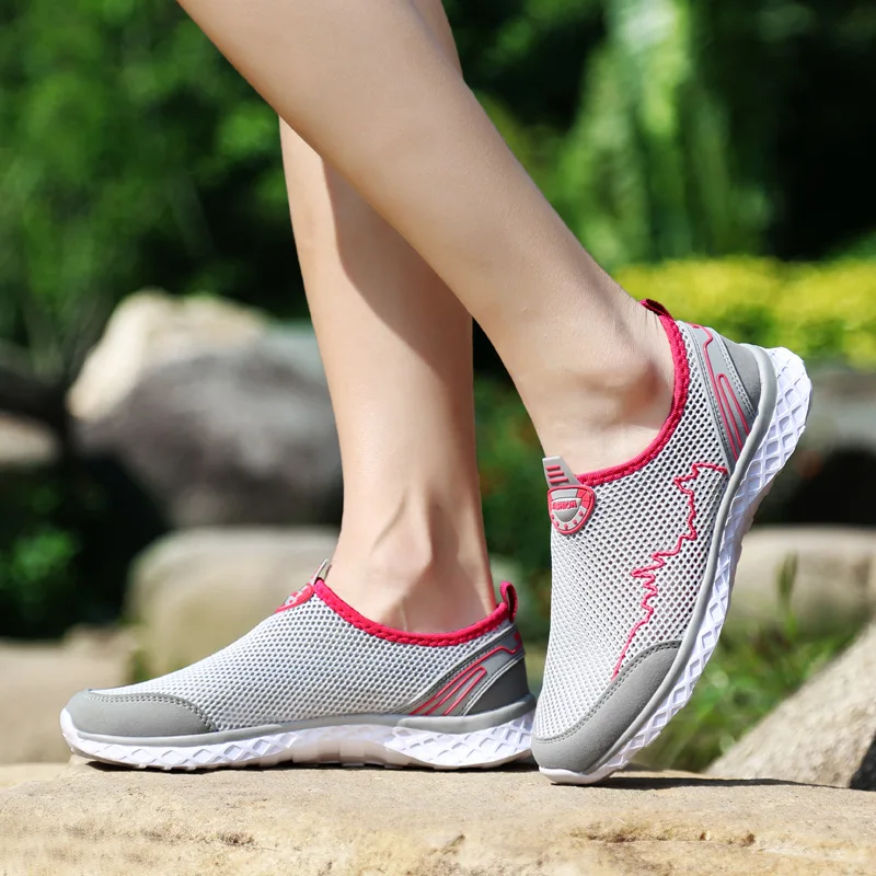 2019 Powder Sommer Mode Frauen Hong Flache Casual Schuhe Hohl ash slip Neue mei Moonlight Nicht B6rqwB4