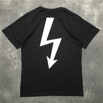 

New 2019 Men Arrow lightning gentleman T Shirts T-Shirt Hip Hop Skateboard Street Cotton T-Shirts Tee Top kenye S-XXL #K46