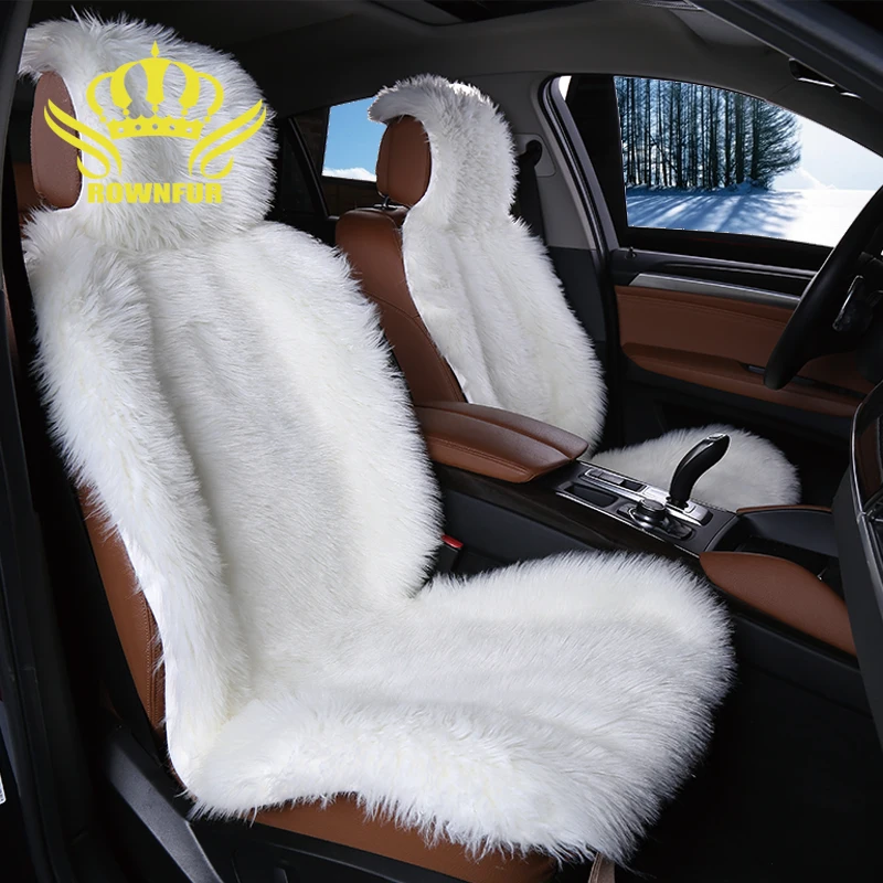 2pc faux fur car seat cover 5colors universal size for all types of