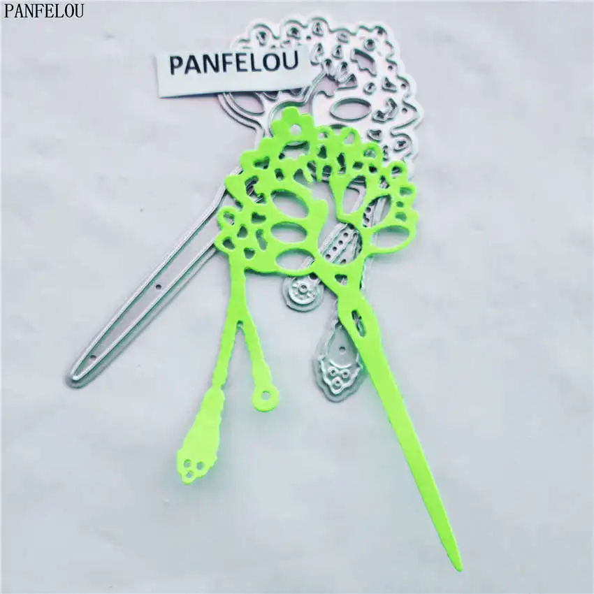 

PANFELOU The More hair lady paper die cutting dies metal craft Scrapbooking/DIY Christmas wedding Embossing mould cards