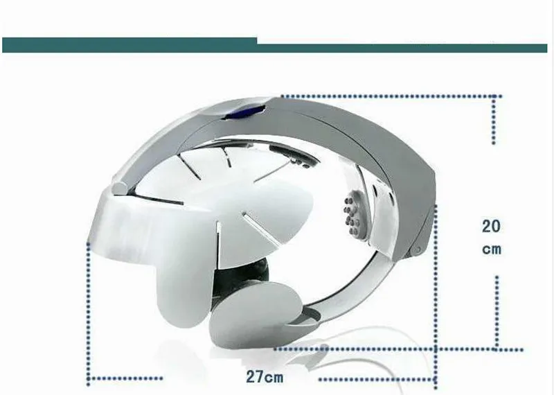 Электрический Вибрационный Массажный шлем для головы, расслабляющий головной убор, акупунктурные точки для снятия стресса, расслабляющий сон, качественное здоровье