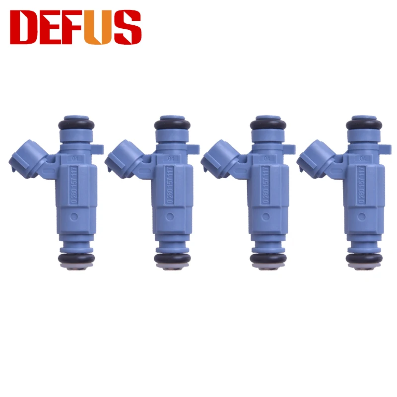 Defus 4x 0280157117 Fuel Injector For Nissan Sentra 2.0l 16v Flex 0913