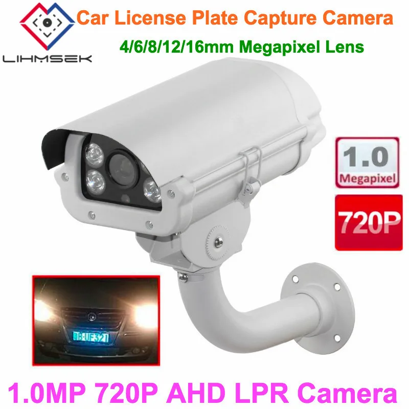 

Lihmsek 1.0MP 720P Waterproof Car Plate Number License Recognition ANPR AHD LPR camera for Entrance/Packinglot/Highway