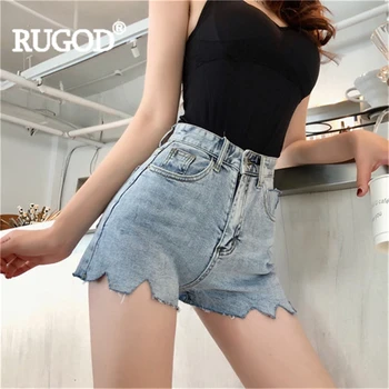 

RUGOD Denim shorts шорты женские Solid 2019 New Summer women's shorts Fashion Female Sexy