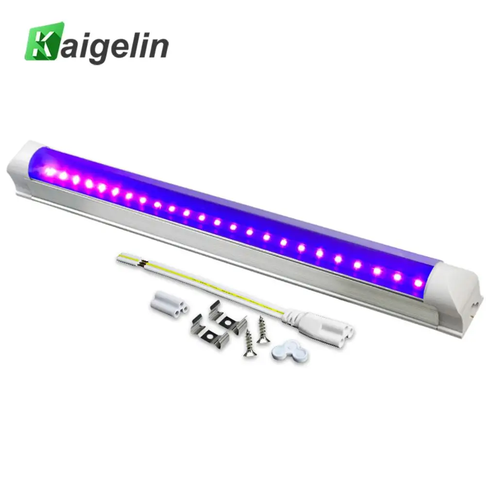 

Aluminum + PC 395NM 5W Ultraviolet Germicidal Light Single Row 24 LED UV Disinfection Lamp Home Sterilization Lamp AC85--260V