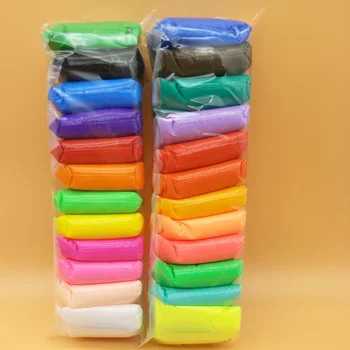 

Putty Playdough Air Dry Clay Polymer Modelling Clay Light Plasticine Kids DIY Toys Soft Clay 24 Colors Super Light Clay 320g/set