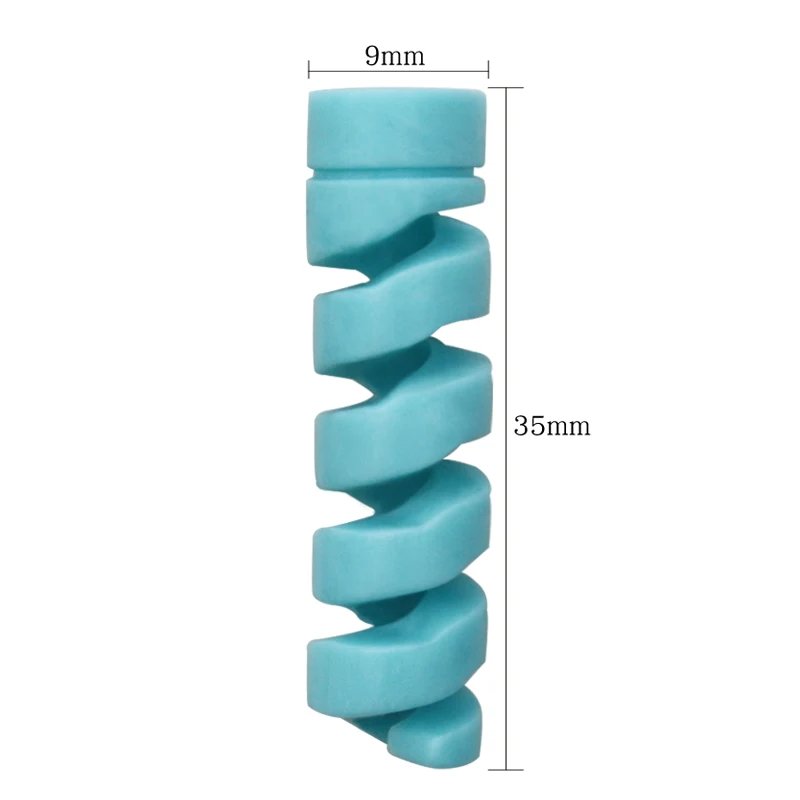 2 шт силиконовый спиральный кабель Защитная крышка для Apple iPhone USB Кабель зарядного устройства Шнур восхитительный защитный рукав