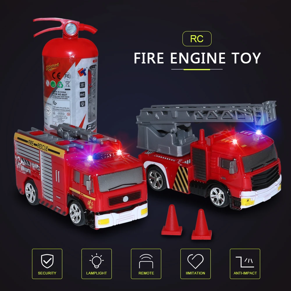 Новый RC пожарная машина игрушка пожарная спасательная машина со светом Enlighten обучающая игрушка подарок для детей Дети
