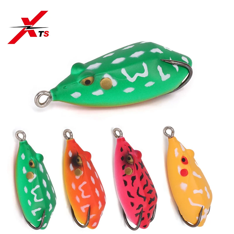 

XTS Fishing Lure 50mm 11g,45mm 7g Five Colors Floating Topwter Artificial Plastic Frog Lure Bait Five Colors Fishing TackleLWY31