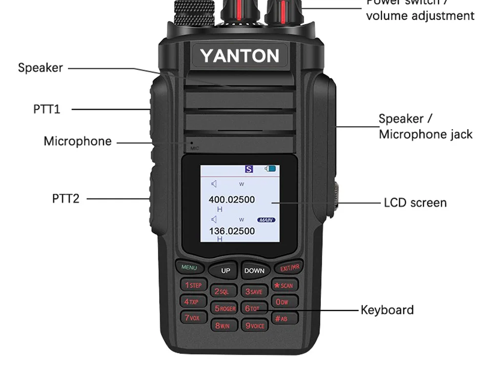 Это относится к YANTON T-650UV Tri двухдиапазонный УКВ 10 Вт портативный двухстороннее радио Hnadheld двухканальные рации FM трансивер для Охота