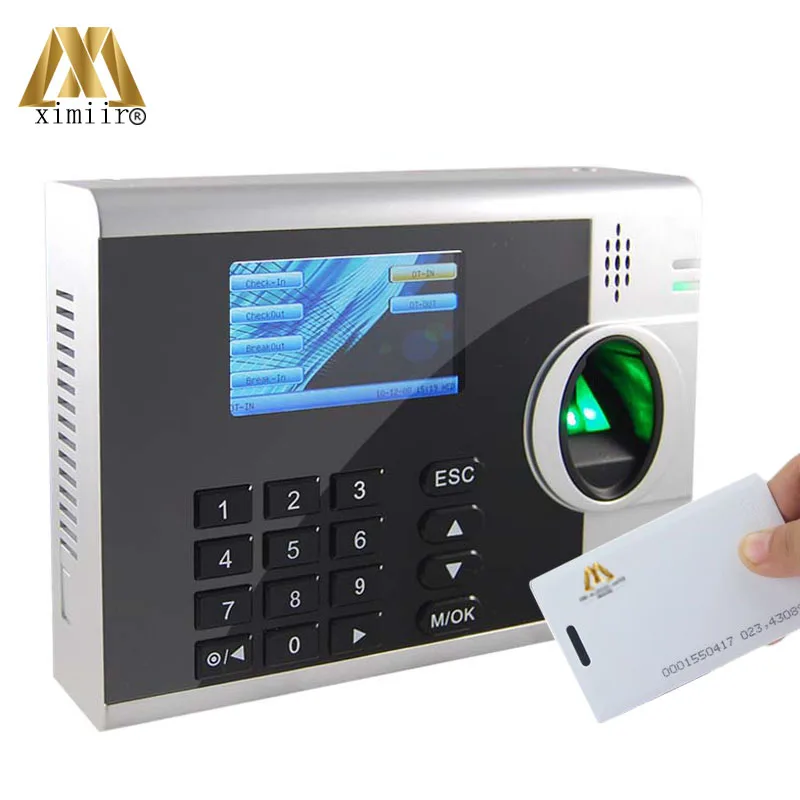 

XM218 fingerprint recognition device fingerprint time attendance with ID card reader external printer function by RS232