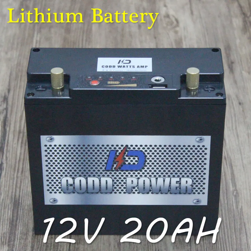 Perfect 5 PCS 12V Solar energy Motorcycle STARTING LI-ION BATTERY 12.6V 20AH lithium ion battery with 5V USB Port 0