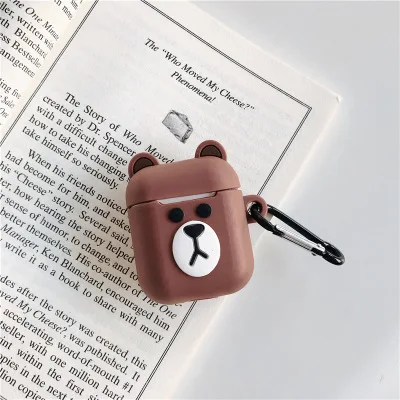 Мультяшный Мягкий силиконовый чехол для наушников AirPods, противоударный защитный чехол, аксессуары для милых Apple Airpods, Роскошный чехол - Цвет: RJT2-13