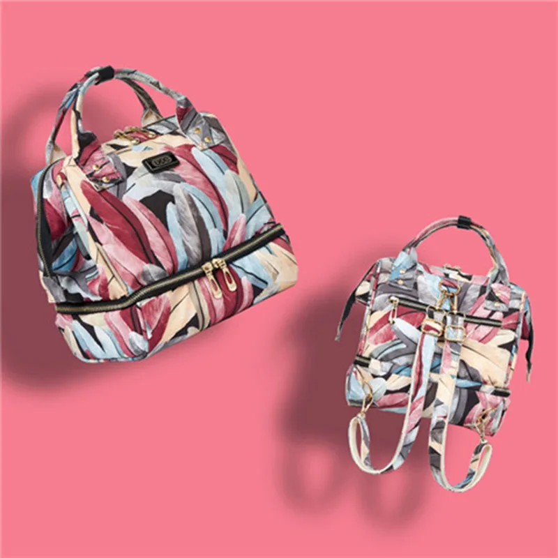 Рюкзак для подгузников, сумка для подгузники для детей, сумка для хранения для мамы, сумка для коляски, маленькая сумка для путешествий, usb, сумка-Органайзер для мамы - Цвет: color154