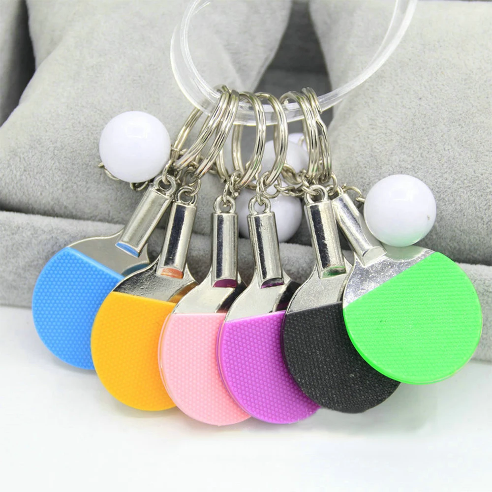 Sport Ping Pong Table Tennis Ball car Keychain Fashion Sports Item Key