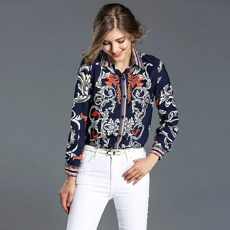 Блузка Willstage женская с длинным рукавом и цветочным принтом|spring top|pattern blouseblouse women |