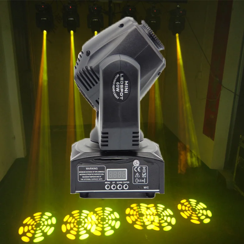 

Best Quality 2Pcs/Lot 60W LED Moving Head Spot Light Moving Head Beam DMX512 China moving head 60w manufacturer