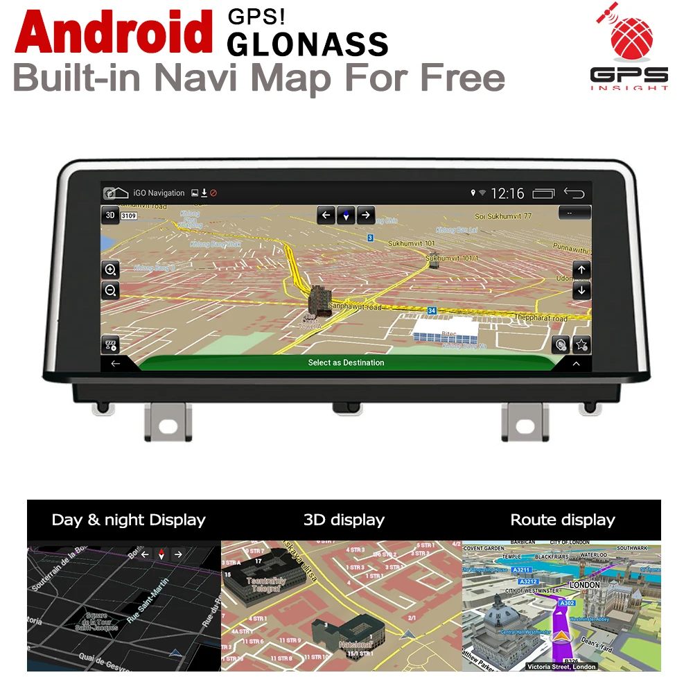 Best 10.25" Android 7.0 up Car GPS Navi Map For BMW M2 F87 2013~2017 NBT Original Style Multimedia HD Screen Stereo Player Auto Radio 1