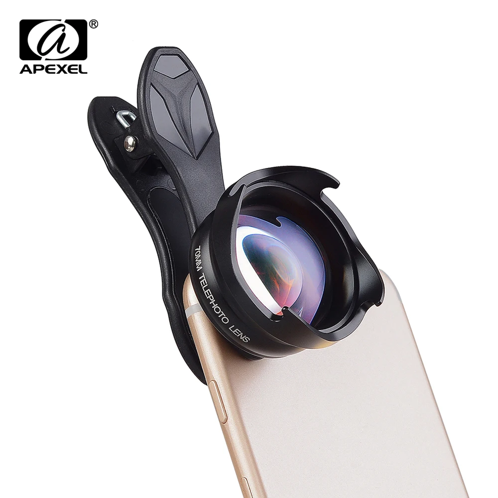 imágenes para APEXEL Telefon teléfono Lente 2.5X HD SLR Profesional telescopio lente bokeh Retrato para el iphone 6 S/7 Xiaomi más teléfono inteligente de 70mm imágenes para APEXEL Telefon teléfono Lente 2.5X HD SLR Profesional telescopio lente bokeh Retrato para el iphone 6 S/7 Xiaomi más teléfono inteligente de 70mm