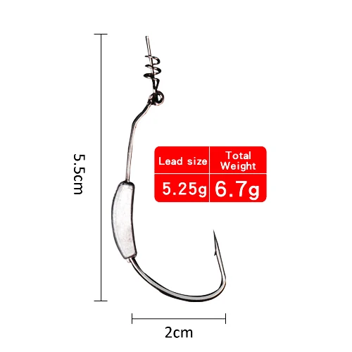 5pcs Lead Jig Head Fish Hook 2g To 7g 5 Size Jig Hooks For Soft Fishing Bait Of Carbon Steel Hooks Lure Tool Fishing Tackle