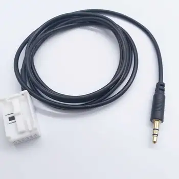 

SKTOO For Peugeot 207 307 308 607 Car RD4 Radio Aux Line in Cable MP3 Changer Audio Interface Adapter for Citroen C3 C4 C5 AUX