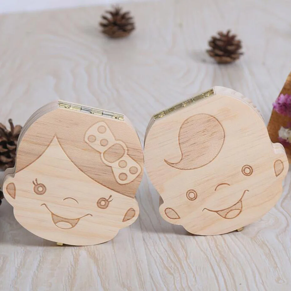 Шт. 1 шт. деревянный детский зуб Коробка для мальчиков сохранить зубы творческий для детей зубная фея детские подарки деревянный Прорезыватель игрушки ручной работы ремесла