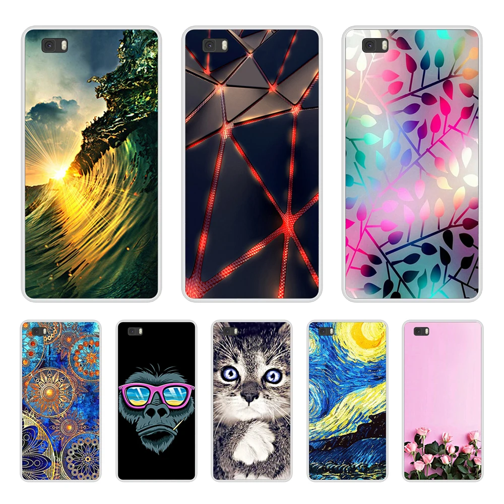 

Black Phone Case Huawei P8 Lite 2015 Case Silicone Soft Matte Huawei P 8 Lite P8Lite ALE-L21 Back Cover TPU Protective Case Bag