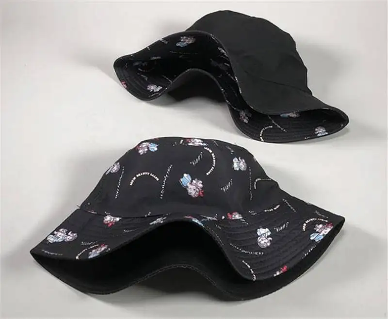Хлопок персонажа из мультфильма Панама для рыбака шляпа Открытый Дорожная шляпа шляпы от солнца для мужчин и женщин 202
