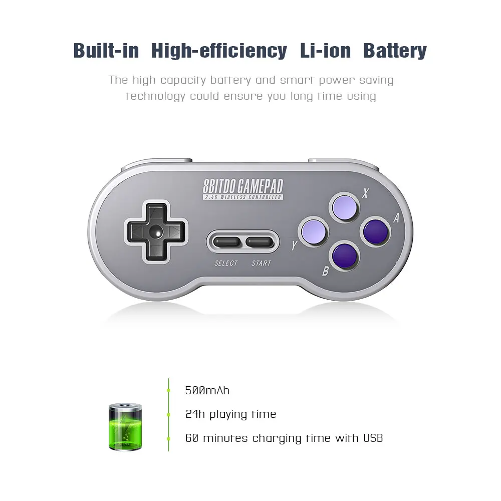 8bitdo SF30 SN30 2,4G Беспроводной геймпад Ретро пульт управления для коммутатора Android ПК Mac с 2,4G приемник USB Беспроводной геймпада