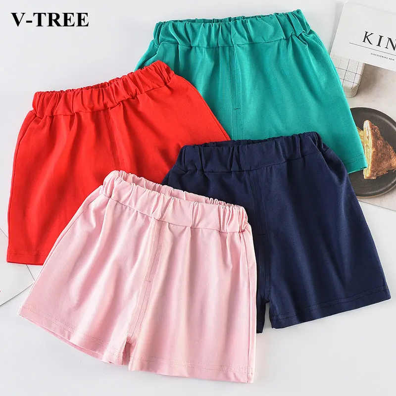 Summer Girl Shorts Colored Children Shorts Cotton Beach Shorts For Boys