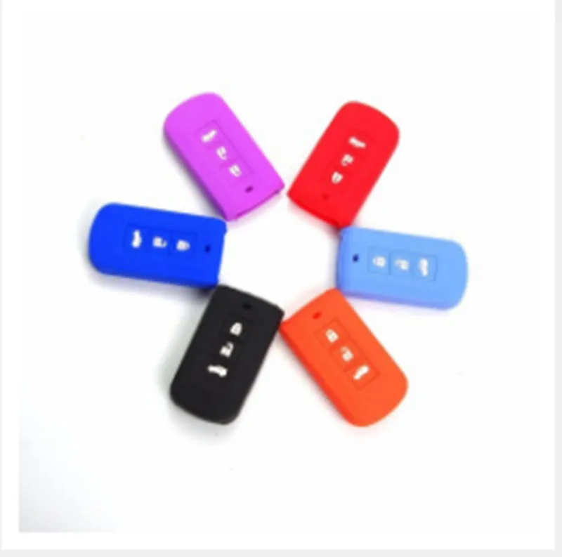 

For MITSUBISHI Lancer/Outlander EX ASX 3BTNS Car Smart Remote Key Silicone Cover Case Holder