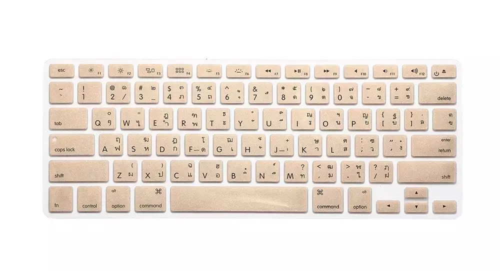 США Макет тайский буквенный алфавит клавиатуры наклейки для Macbook Pro 1" 15" 1" /Macbook Air 13 retina 13 силиконовый чехол для клавиатуры
