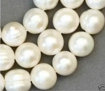 

Miss00186 8-9mm Akoya White Freshwater Pearl Loose Beads Strand 15" 5pc