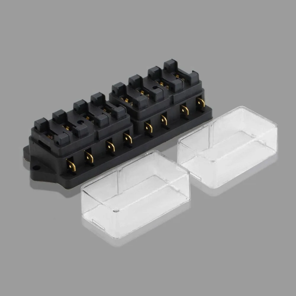 Universal 8 Way Auto Car Fuse Box Block Fuse Holder Box Car Vehicle Circuit Automotive Middle sized Blade 250V Drop Shippping-in Fuses from Automobiles ...