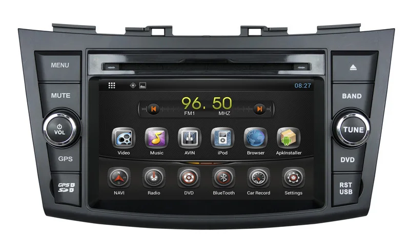 Perfect Quad Core 1024*600 Android 5.1 Car DVD GPS Navigation Player for Suzuki Swift 2011-2012 Radio  3GWifi steering wheel control 4