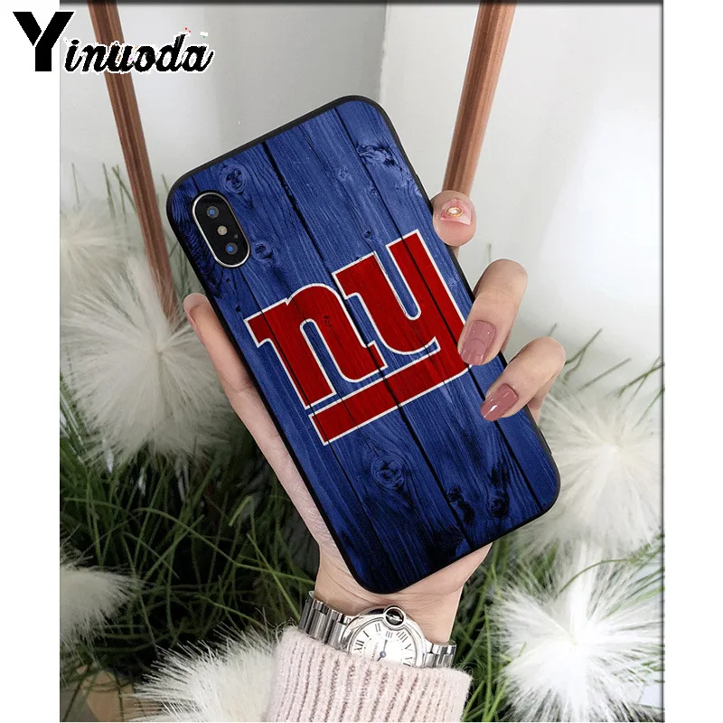 Yinuoda New York Giants TPU мягкие Аксессуары для телефонов Чехол для iPhone 6S 6plus 7 7plus 8 8Plus X Xs MAX 5 5S XR