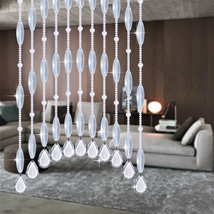100*100cm Plastic Hanging Bead Chandelier Garland Wedding Curtain Party Decor DB 