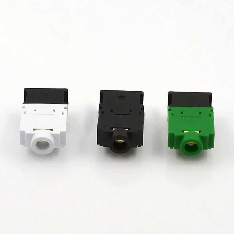 100pcs Jack 3 5mm Audio Connector 9 Feet 11 Feet 3 5mm Headphone Plug PJ 307E Green Black White
