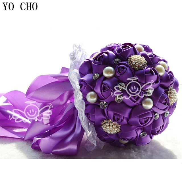 Wholesale High Quality Artificial Satin Ribbon Flower Bridal